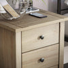 5 Drawer Chest of Drawers Narrow Solid Pine Wood Waxed Storage Bedroom Furniture