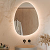 Illuminated Bathroom Mirror with LED Lights 3 colors Dimmable Demister Irregular