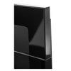 BIOETHANOL FIREPLACE 900x400 BLACK GLOSS DESIGN ECO TAMPERED GLASS + ACCESSORIES