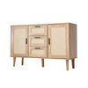 Living Room Kitchen Sideboard 3 Drawers 2 Doors Storage Cupboard Buffet Cabinet