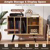 Boho Record Storage Table Record Player Stand w/ Charging Station