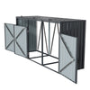 Outside Metal Bin Shed Triple Wheelie Bin Storage Cover Rubbish Dustbin Shed UK