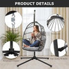 Hanging Swing Chair Outdoor Swing Garden Patio Hanging Wicker Hammock Pod Chair