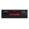 70inch TV Stand Cabinet with 32" Electric Fireplace & LED Light Modern Furniture