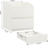Modern Nightstand with 2 Drawer Bed Side End Table for Bedroom Living Room