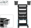 Large Salon Hairdresser Barber Beauty Trolley Storage Hair Spa Cart with 6 Trays