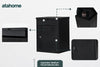 Extra Large Black Outdoor Parcel Secure Box Lock Package Delivery Drop Postbox