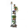 Rolling Round Display Rack with 16-Color LED Lights