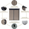 Metal Garden Shed with Lockable Door,Waterproof Outdoor Storage Box for Backyard