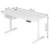 Height Adjustable Electric Standing Desk with Desk Drawer