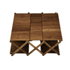 Foldable Camping Table Convertible in 5 Tier Rack Picnic Table with Storage Bag