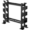 4-Tier Dumbbell Rack, Heavy-Duty Weight Rack for Dumbbells, Black
