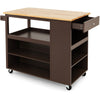 Rolling kitchen Island Mobile Serving Trolley Cart w/ Drawer and Towel Rack