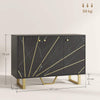 Sideboard Storage Cabinet, Modern Storage Cupboard with Adjustable Shelves and M