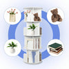 4-Layer 360° Rotating Bookshelf Bookcase Display Floor Standing Storage Rack