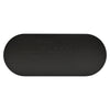 Oval Coffee Table MDF Black Sofa Side Table Minimalist Design for Living Room