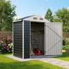 3-10FT Galvanised Garden Storage Shed Outdoor Apex /Pent Roof Log Tool House Box