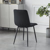 4/6X Dining Chairs Set Velvet Padded Seat Metal Legs Home Kitchen Office
