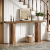 160cm Farmhouse Console Table, Narrow Wooden Entryway Sofa Table for Living Room