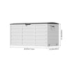 Large Outdoor Storage Box Garden Patio Plastic Chest Lid Container Multibox Shed