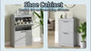 Slim Shoe Storage Cabinet with 2 Flip Drawers for Entryway, Grey