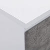 Sydney Large High Gloss Sideboard In White And Concrete Effect