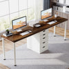 78.74 Inch Extra Long 2 Person Desk, Double Office Computer Desk with 5 Drawers
