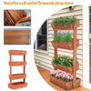 Large Wooden Raised Bed Vegetable Flower Garden Planter Box with Drainage System