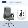 Vinsetto Office Chair for Desk, with Height Adjustable, Wheels, Dark Grey