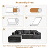 Modular Sectional Sofa L Shaped Memory Foam Corduroy Boneless Couches