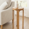Wooden Round 23" Sofa Side End Table 2 Shelf Bedroom Night Stand Space Saving