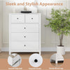 5 Drawer Dresser for Bedroom, Modern Tall Storage Organizer for Entryway Hallway