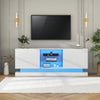Modern 160 cm TV Unit Stand Cabinet Sideboard with High Gloss Doors & LED Lights