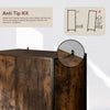 Industrial Wooden Wardrobe With Hanging Rail Shelf Clothes Storage Organiser