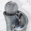 Water Feature Indoor Outdoor LED Fountain Waterfall Garden Decor (Ball on Top)