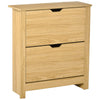 Shoe Storage Cabinet with 12 Compartments, 4 Shelves, 2 Drawers, and Protective