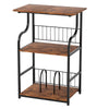 Levede 3 Tier Record Player Stand Turntable Vinyl End Side Table 2 Storage Shelf