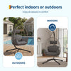 Rattan Egg Chair Swing Outdoor Garden Patio Hanging Wicker Hammock Pod Chair NEW