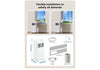 Portable Air Conditioner, 4-in-1, 7000 BTU, 24H [Energy Class A] 300 Sqft Cool