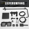 Exposed Shower Taps Mixer Valve Black Bathroom Square Twin Head Bar Shower Set