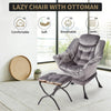 Comfy Lazy Chair with Footstool Relax Lounge Chair Accent Armchair Sofa Chair