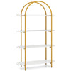 Freestanding Display Storage Organizer Arched Bookshelf