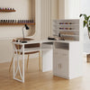 Professional Manicure Table Nail Technician Desk Beauty Salon Station with Shelf