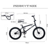 20 Inch Freestyle Bike 4 Pegs Kids Teen BMX Bicycle For Boys Girls Cycle Bikes