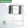 Metal Wall Cabinet Garage Storage Cabinet w/3 Adjustable Shelves-Grey