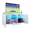 High Gloss White TV Stand Unit Sideboard Storage Cabinet Cupboard with LED Light