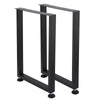 2x Metal Table Legs Furniture Legs Replacement Heavy Duty Square Tube Desk Legs