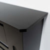 RADIATOR COVER Wall Cabinet MDF Wood Black Horizontal Line Grill Shelf Cabinet