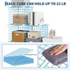 6-Cube Modular Wire Storage Unit,Closet Organizer Shelve for Bedroom,Living Room