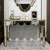Mirrored Console Table Luxury Freestanding Sofa Side Table for Corridors Lobbies